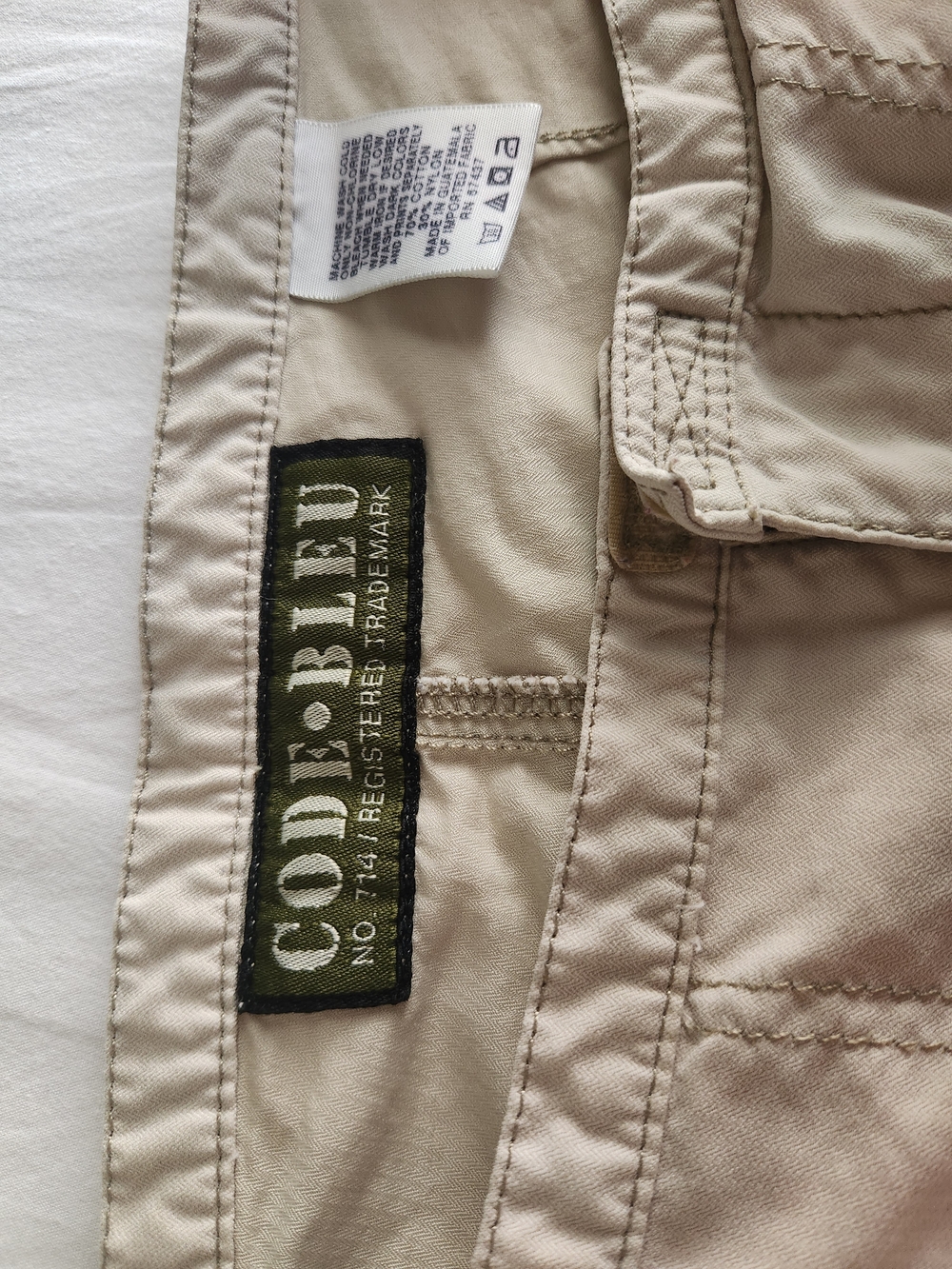 Code Bleu Light Tan Women's Casual Shorts - Picture 3 of 6